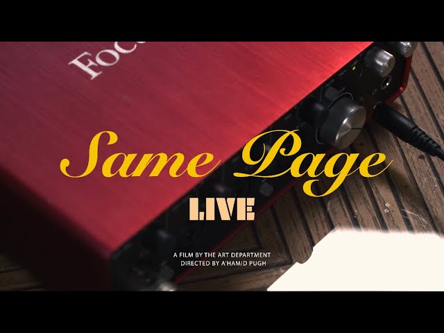 Ver Same Page Live Session no YouTube Ver Same Page Live Session no YouTube