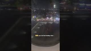 Camera shakes when flight touches ground#landing #viral #travel #aviation #airport #airplane #shorts
