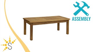 Sunndyaze Wooden Teak Outdoor Coffee Table - JVA-339