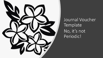 Journal Voucher Templates   No it