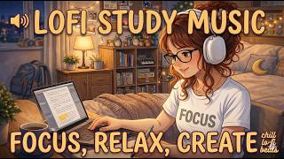 Productivity Boost 📖 Lofi Study Music for Deep Concentration ~ Lofi Study Room [study/work/relax]