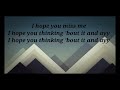 Joseph Black - (I hope you) Miss me (Lyrics)