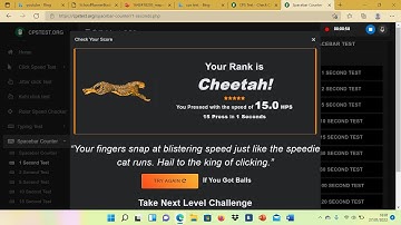 15 space bar clicks in one second!!