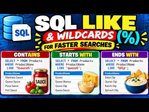 Master SQL LIKE and Wildcards (%) for Faster Searches | SQL Beginner Tutorial