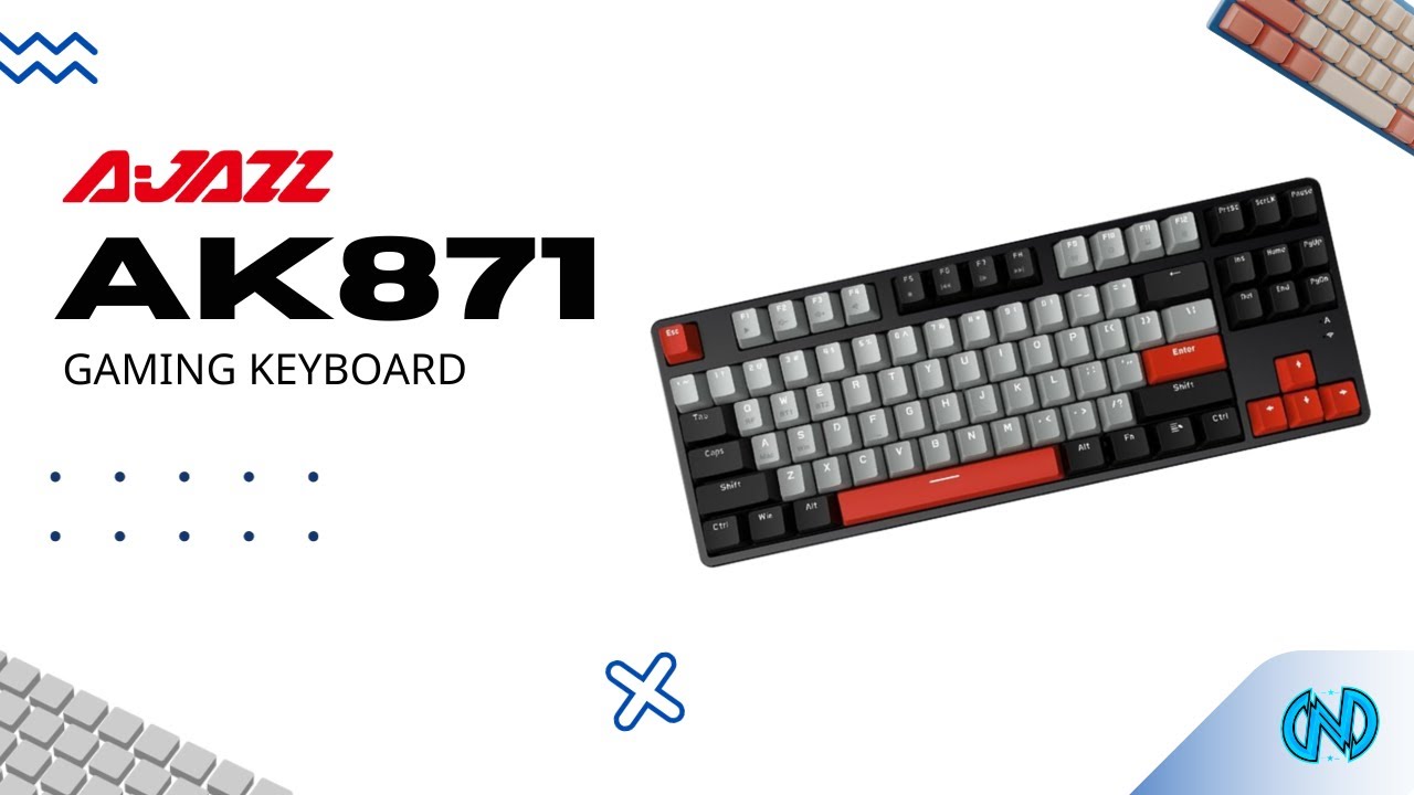 [REVIEW] AJAZZ AK871 KEYBOARD TKL Wirelss Hotswappable | คีย์บอร์ดไร้สาย รองรับบลูทูธ แมคคานิคอล!!