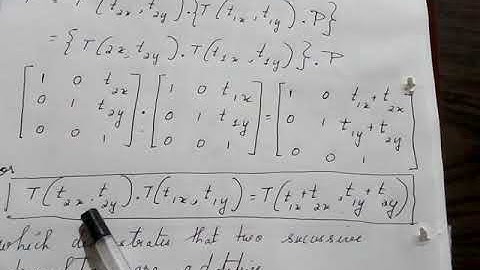 Computer Graphics:-Composite Two Dimensional Translation