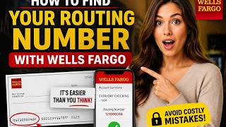 How to find your routing number with Wells Fargo