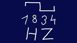 1834 hz square