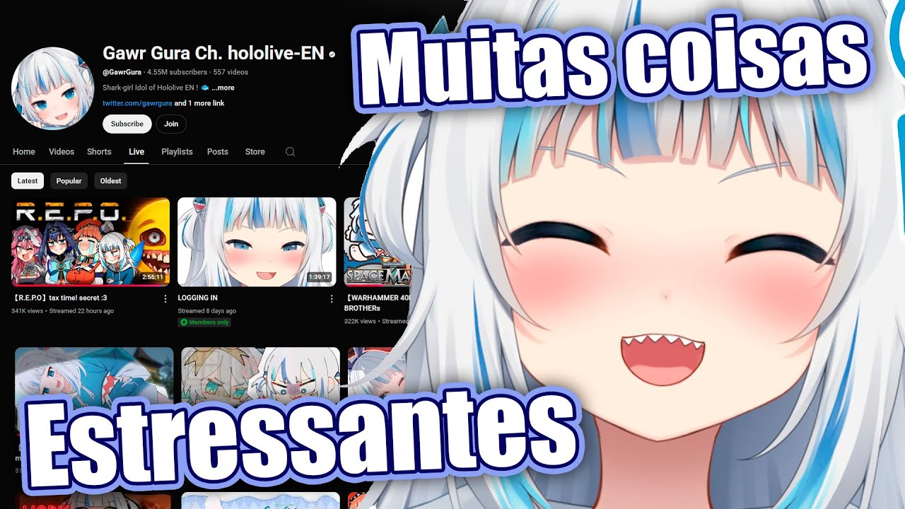 Gura comenta sua situação