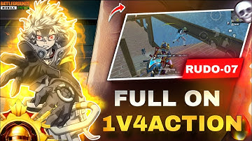 @RUDO_07 .H@cker Like Clutches🔥 Fastest 1v4 in Conqueror Lobby Intense Solo vs Squad Gameplay | BGMI