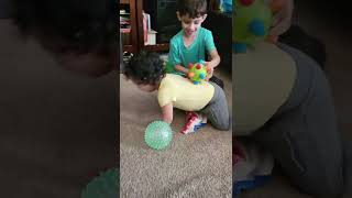 Isi discovers the bumble ball