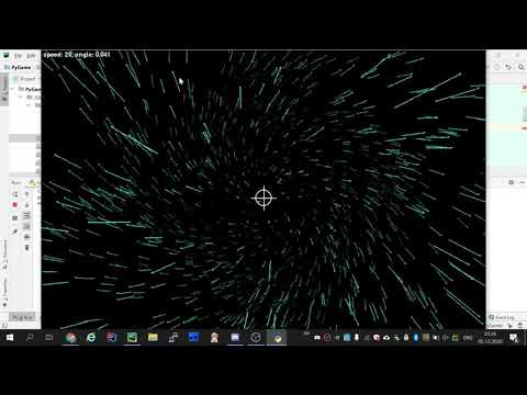 3D starfield on
