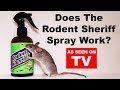 Testing Out The Rodent Sheriff Spray - As Seen On TV - Mousetrap Monday