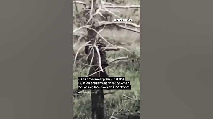 Russian Soldier Decided to Hide in a Tree From Ukrainian FPV Drone #warinukraine #drone
