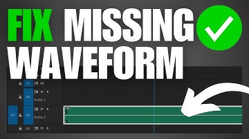 How To Fix Adobe Premiere Pro Missing Audio Waveform