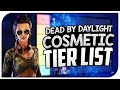 Dead By Daylight Survivor Cosmetic Tier List! - DBD Cosmetic Tier List! -  Who Has The Best Outfits?