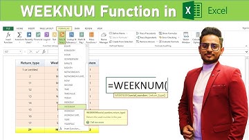 WEEKNUM Function in Excel