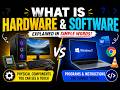 What is Hardware and Software? | Hardware vs Software Explained in Simple Words | Computer Basics