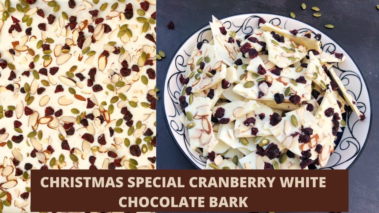 CHRISTMAS SPECIAL CHOCOLATE BARK | CRANBERRY & PUMPKIN SEED WHITE CHOCOLATE BARK | Bakemas 2021Day 5 | Deepali Ohri