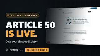 Your Chatbot Must Now Say It's AI — EU AI Act Article 50