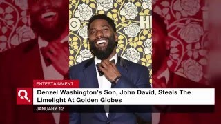 Denzel Washington's Son Captures Attention At Golden Globes