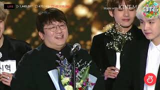 제27회 하이원 서울가요대상 올해의 제작자상 방시혁(방탄소년단BTS)