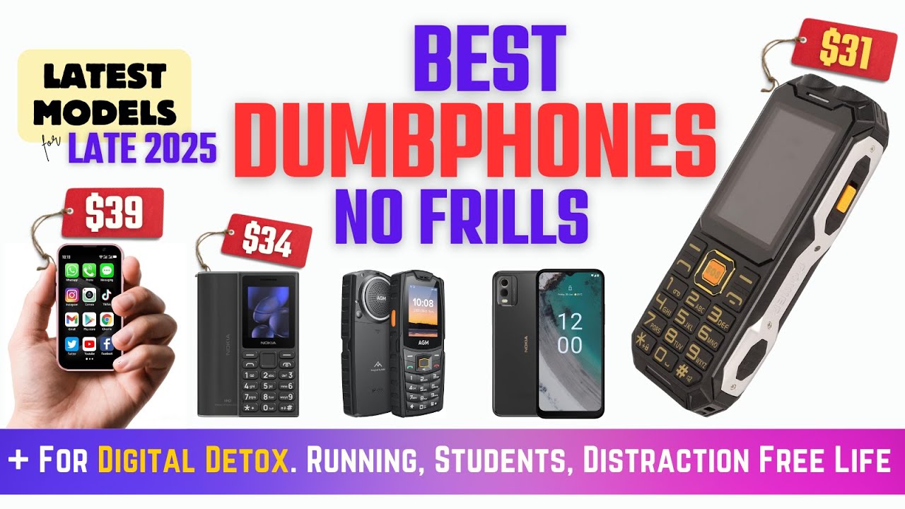 Лучшие телефоны-пустышки (без излишеств) 2025 года. Включены последние модели.