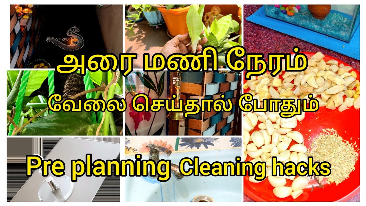 ✨🏡அரை மணி நேரம் வேலை செய்தால் போதும் #cleaning hacks #tips#pre planning 🏡