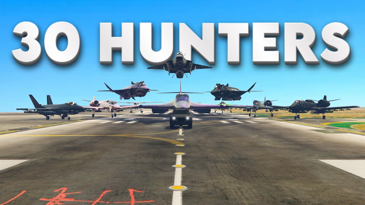 28 JETS vs the STRONGEST Manhunt Driver in GTA 5