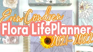 SEE IT! New FLORA HOURLY Erin Condren LifePlanner 2021/2022 #ecsquad