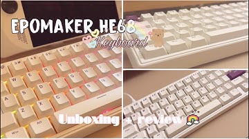 aesthetic & cozy keyboard unboxing🌸ft. Epomaker HE68 the Best Hall Effect Keyboard | typing asmr