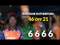 Sherfane Rutherford’s 46 off 21 balls!!! T10 Season 2