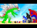 Rescue TEAM Godzilla &amp; KONG From EVOLUTION OF GODZILLA TITAN : Who Will Win?| Godzilla Cartoon