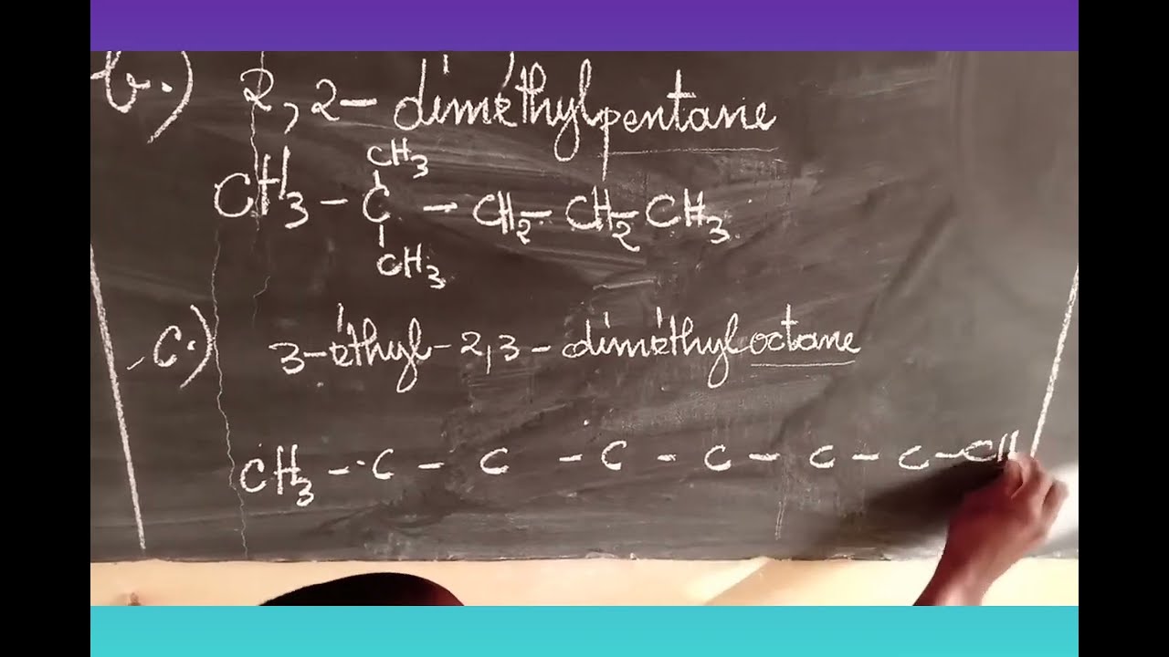 exercice sur la nomenclature des hydrocarbures