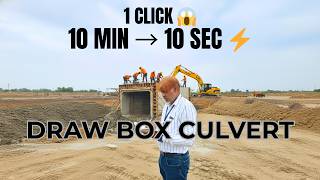 From 10 Minutes to 10 Seconds 😲 | Draw Box Culvert in ONE CLICK 😱