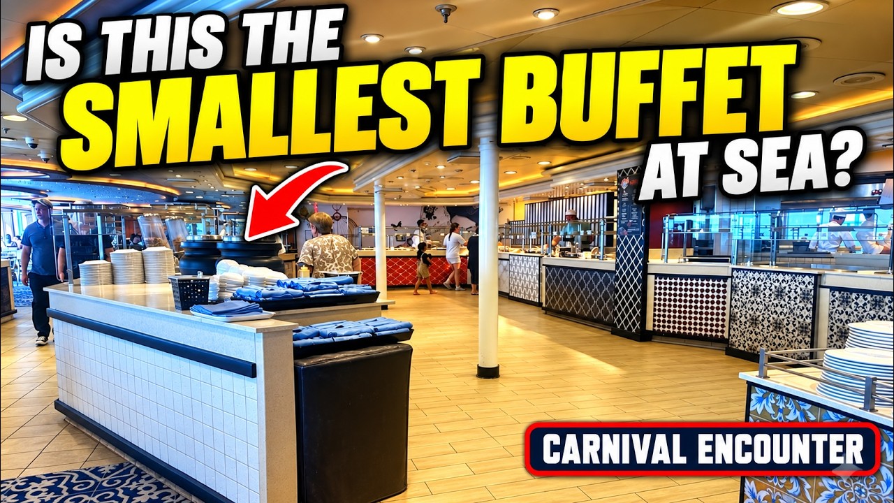 Is This the SMALLEST Buffet at Sea?! 😳🍽️ | Carnival Encounte