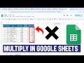 How to Multiply in Google Sheets | Multiplication Formula & Function Tutorial