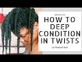 How To Deep Condition Natural Hair in Twists - Igbocurls