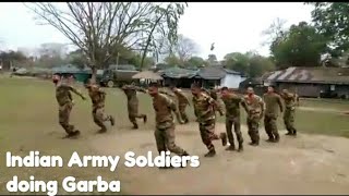 Indian Army Soldiers Performing Garba On A Gujarati Song Leri Lala
