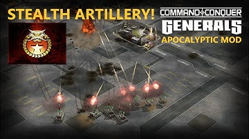 Artillery from Hell. Command & Conquer TM Generals Zero Hour 2023 Apocalyptic mod.