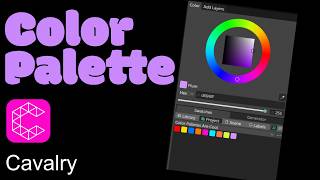 Use the Color Pallet in Cavalry to Speed Up Workflow | 2min Quick Tip