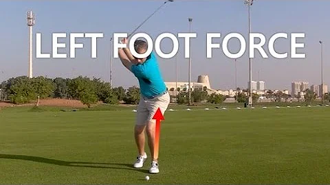 LEFT LEG FORCE IN A GOLF SWING