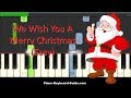 We Wish You A Merry Christmas Easy Piano Tutorial - Notes
