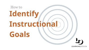 How to Identify Instructional goals