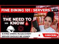 The first 10 rules of fine dining  server edition