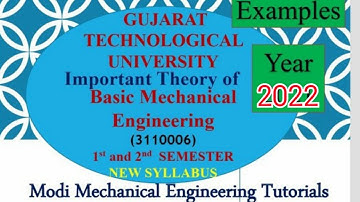 GTU IMP BME(NEW-SYLLABUS ) | IMPORTANT OF BME| GTU BASIC MECHANICAL ENGINEERING