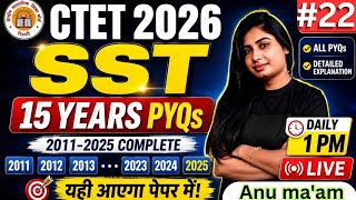 CTET Previous Year Question solution 🔥 CTET SST PRACTICE SET| CTET 2026 Complete Preparation #22