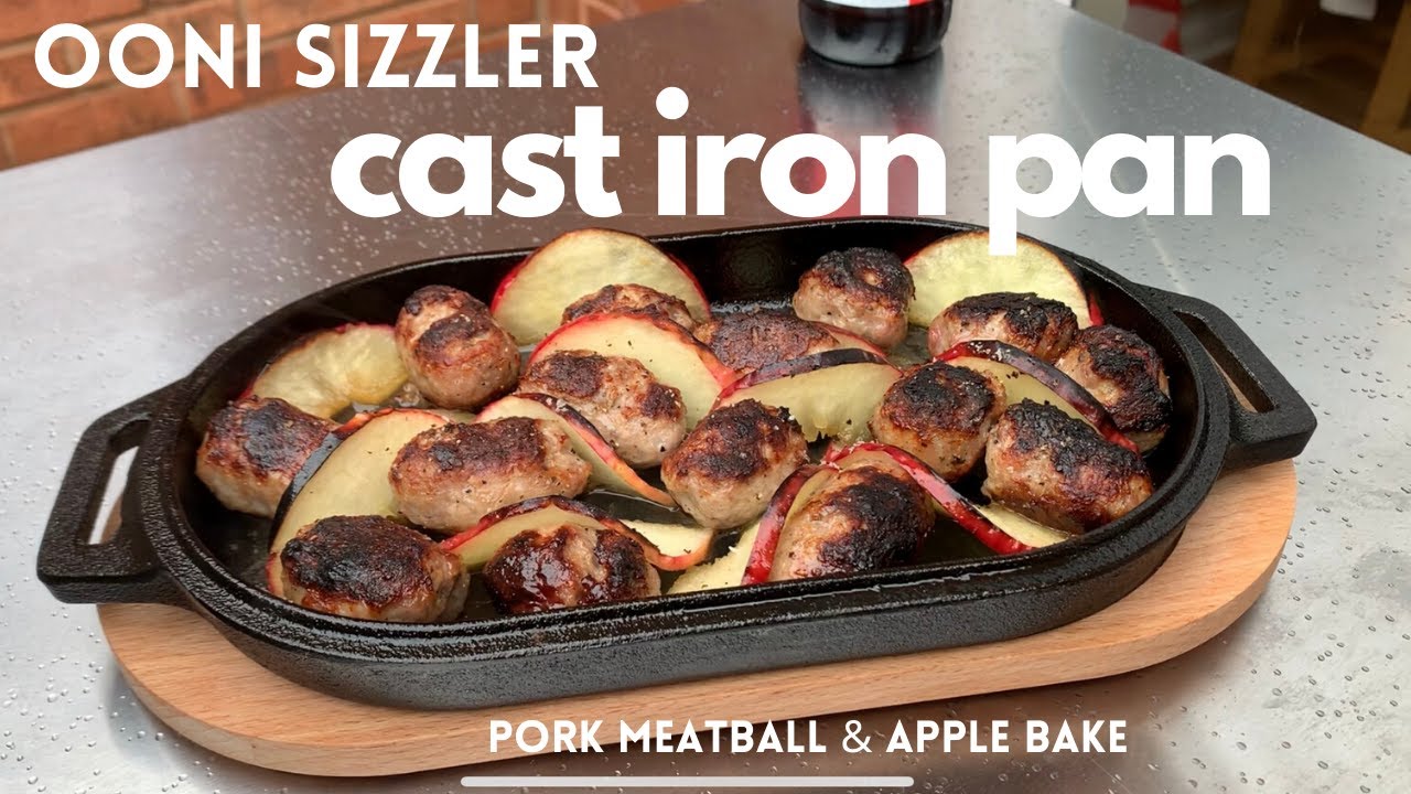 OONI Sizzler Cast Iron Pork Meatball and Apple Bake in the Koda 16 YouTube