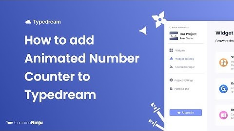 How to add an Animated Numbers Counter to Typedream
