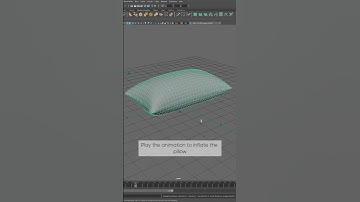 "Beginners Watch This! How to Make a Pillow in Maya in Seconds! 😍 #Shorts"